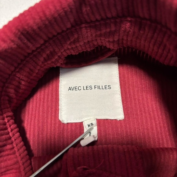 Avec Les Filles Women's XS Corduroy Shacket Shirt Jacket Pink - Picture 3 of 5